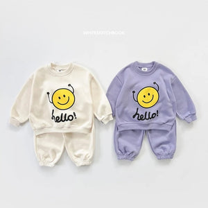 Whitesketchbook Hello Smile Fleece Set