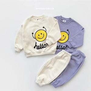 Whitesketchbook Hello Smile Fleece Set