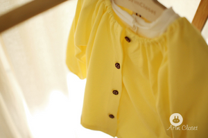 Arim Closet Yellow Baby Cardigan