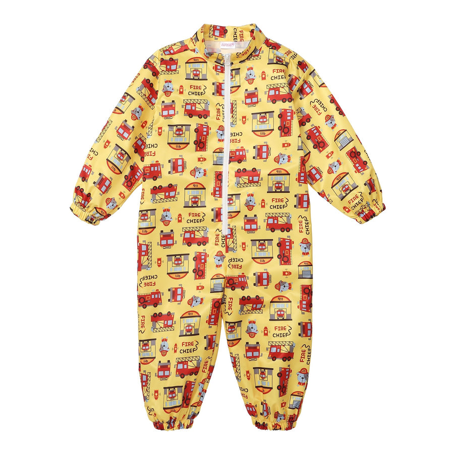 Withorganic Art Smock Overall - Fire Truck