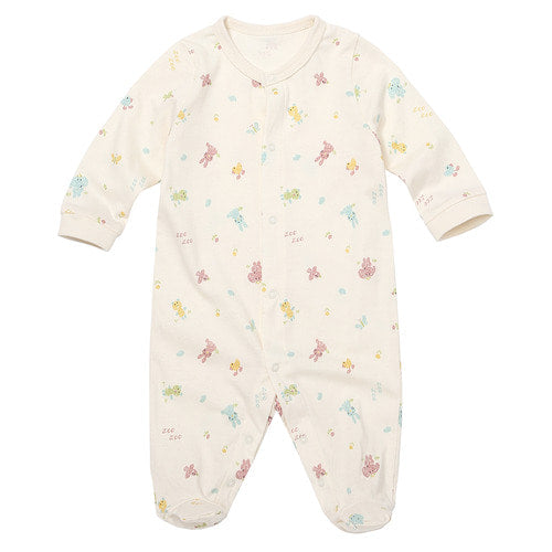 Withorganic Crayon Animal Footed Onesie