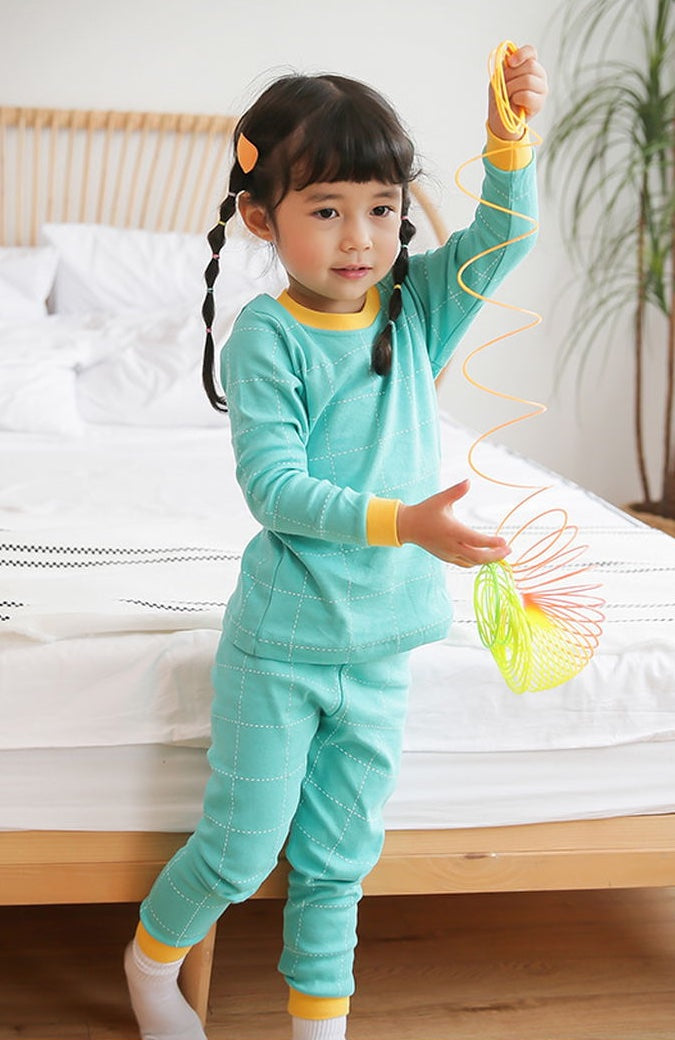 VOVO Check Mint Organic PJ
