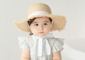 Happy Prince Evelyn Lace Raphia Hat