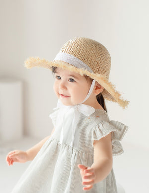 Happy Prince Evelyn Lace Raphia Hat